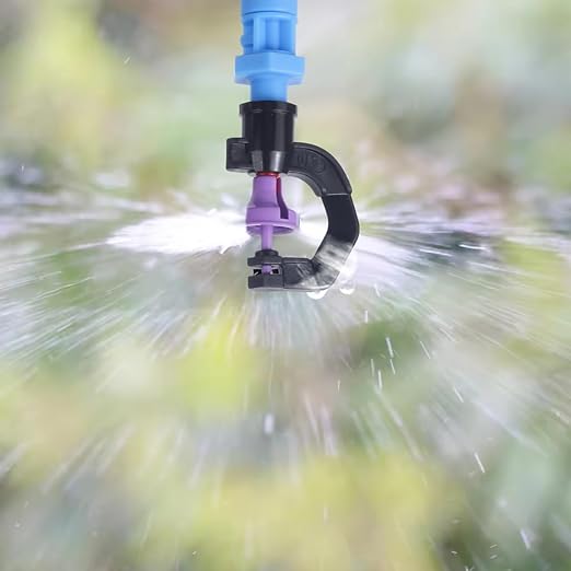 Drip Irrigation System Kit - Automatic Garden Watering System with G-Type 360° Rotating Micro Sprinkler Heads & 50FT 8/11mm & 33FT 4/6mm Irrigation Tubing for Garden, Lawn, Greenhouse, Yard, Plant