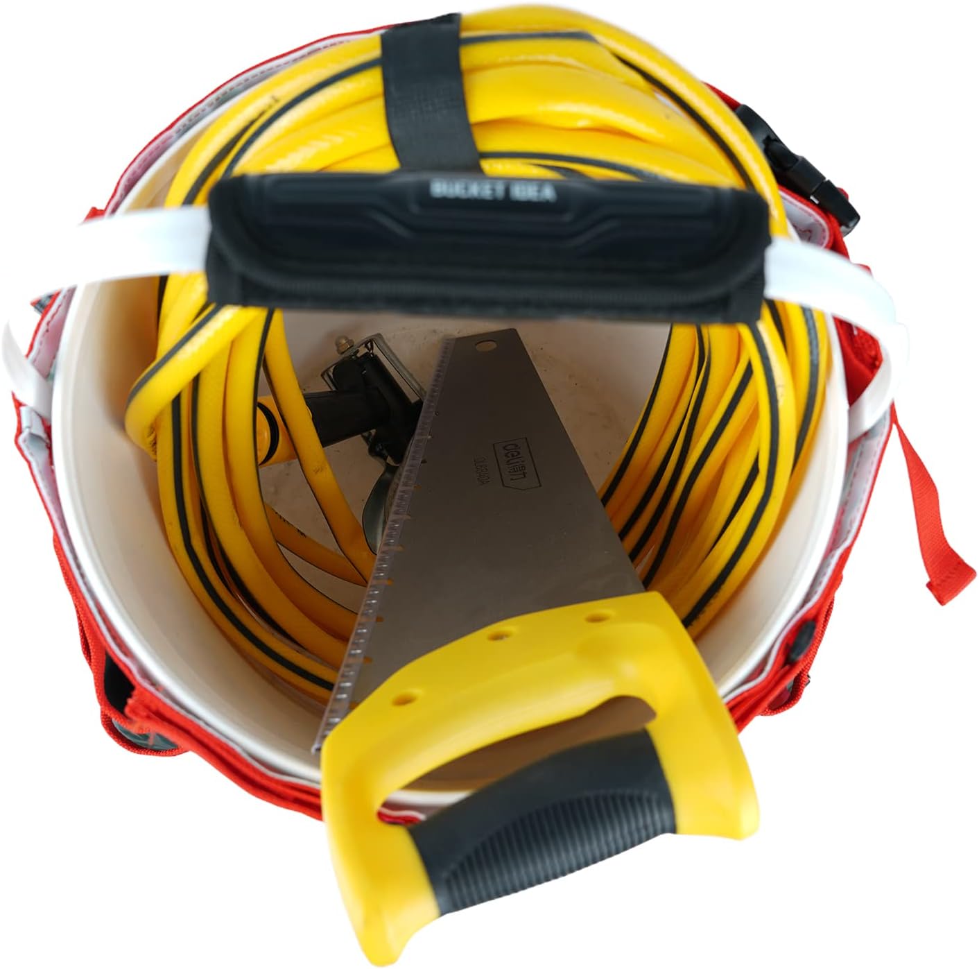 MELOTOUGH Bucket Caddy Organizer Bucket Tool Organizer for Garden Tools Fit 3.5 to 5 Gallon Bucket (Flower)