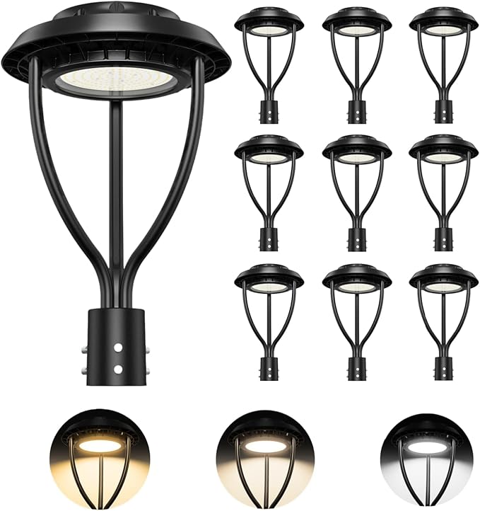 Outdoor LED Post Top Light (Tunable CCT, 80 Watt-10Pack)