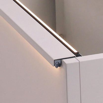 GSK White LED Metal Planter Boxes Outdoor Space LED Light Strips × 2 Durable and Stylish Rectanglular Raised Flower Trough with Drainage Holes Indoor Easy Assembly Garden Patio Balcony Porch