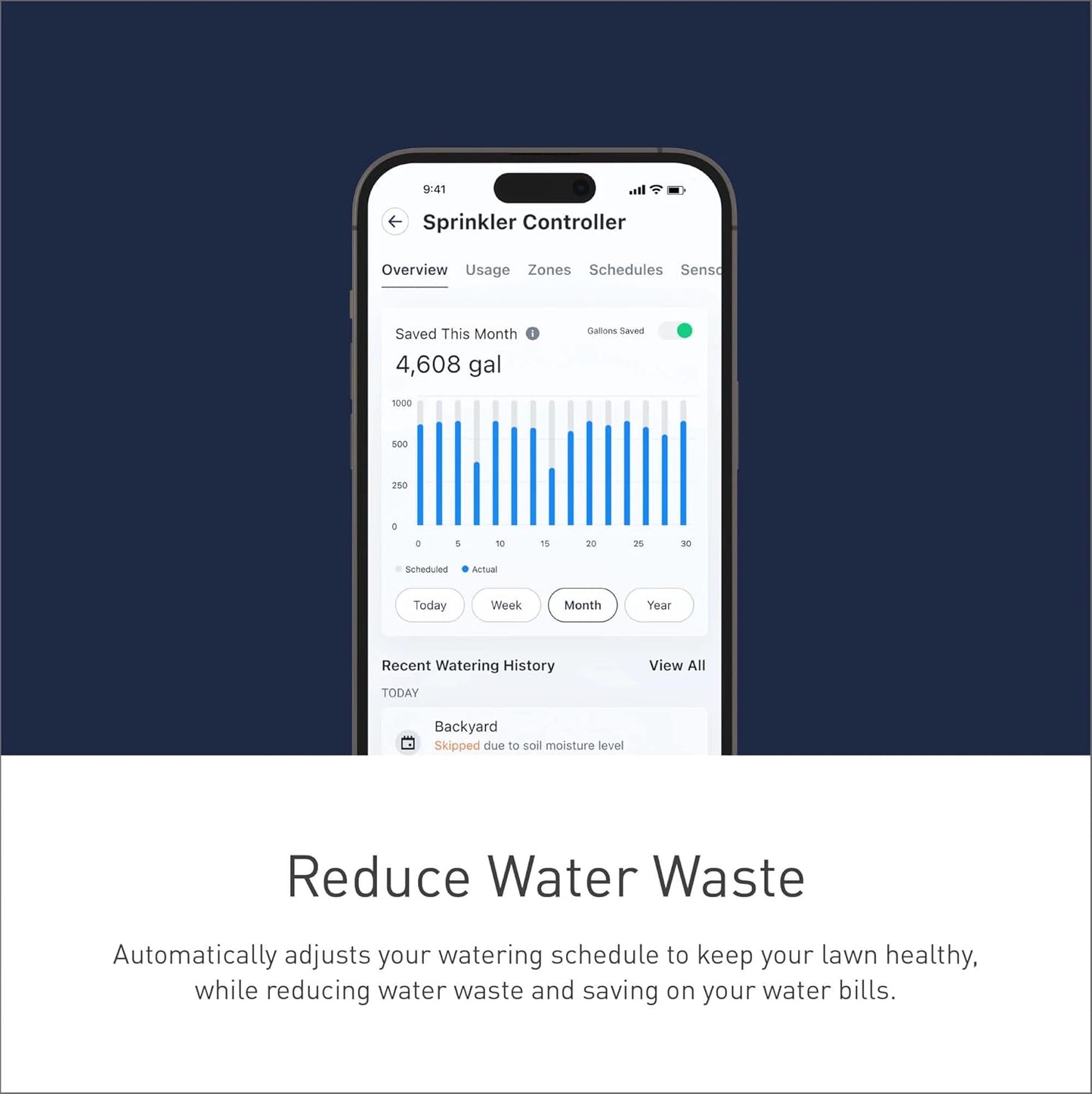 Moen Smart Wireless Soil Sensor, Automatic Moisture Meter Measurement for Lawn, Plant Water Meter for Exterior Enclosures, WISNS002G1USA,Black