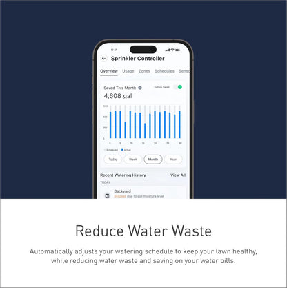 Moen Smart Wireless Soil Sensor, Automatic Moisture Meter Measurement for Lawn, Plant Water Meter for Exterior Enclosures, WISNS002G1USA,Black