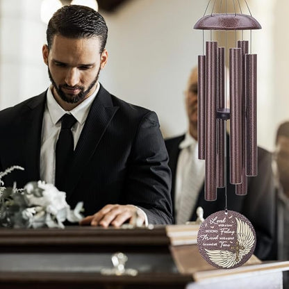 Personalized Sympathy Wind Chime, Wind Chimes for Loss of Loved Father/Mother/Lover, Commemorative Sympathy Bereavement Gifts for Condolences/Funeral