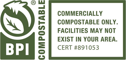 BioBag USA 100% Certified Compostable Lawn & Leaf Yard Waste Bags, 33 Gallon, Large Capacity and Weather Resistant, 60 Count