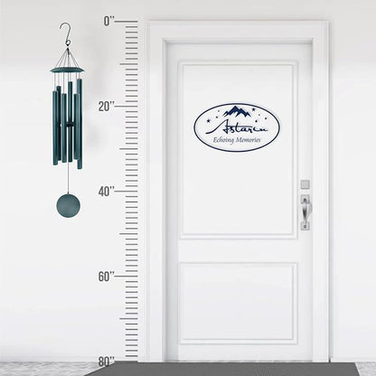 ASTARIN 45in Wind Chimes for Outside，Memorial Wind Chimes Large with 6 Heavy Tubes,Sympathy Gifts, Large Deep Tone for Garden Hanging Decor, Gift for Mom Women Grandma Neighbors,Green