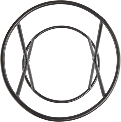 Alpine Corporation 11 Inch Tall Indoor Outdoor Gazing Globe Metal Display Stand, Black