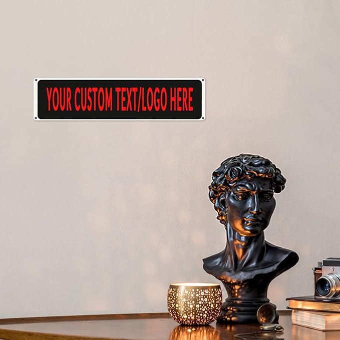 Custom Sign Personalized Custom Metal Sign, Customize For Office, Business, Workplace, Office, Home, Delivery Signs 4x16