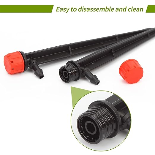 Drippers for Drip Irrigation,100 pcs Drip Emitters for 1/4 inch Drip Tubing Adjustable 360 Degree Water Flow Drip Irrigation Emitters Irrigation Drip Emitters for Flower Plant Watering System