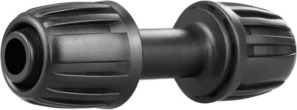 Drip Irrigation Fittings for 1/2 Inch Drip Tubing (1/2" ID x 0.65" OD)：1/2'' Drip Line Couplings Anti-drop Locked Nut Barbed Straight Coupling Connectors for Garden Irrigation System (10 Pack)