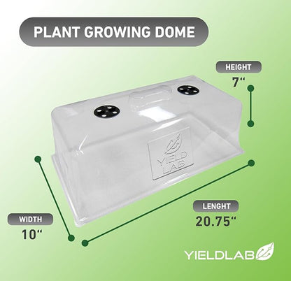 7 Inch Propagation Dome - 5 Pack Humidity Vented Domes – Plant Growing Dome for Seedling, Germination, Soil & Hydroponic Horticulture