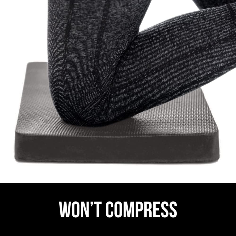 GORILLA GRIP Extra Thick Patent Pending Garden Kneeling Pad, 17.5 x 11 Inch Supportive Soft Foam Knee Cushioning for Gardening, Water Resistant, Bathing Baby, Working Supplies, Lightweight, Charcoal