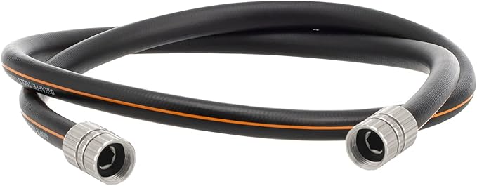 Giraffe Tools Leader Hose 5ft x 5/8", Custom Length, Heavy Duty, No Kink, Flexible, Rubber Garden Hose, Leakproof Water Hose with Female to Female Fittings, 600 Burst PSI