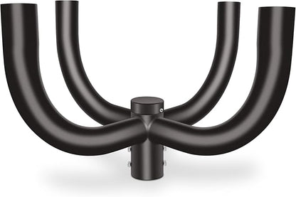 ledmo Tenon Adaptor Bullhorn Bracket-with 2-3/8in Round Quad 90 Degree Sturdy Steel Extension Bracket Arm for Slip Fit Lights Parking Lot Shoebox Fixture Street Light Rust-Proof