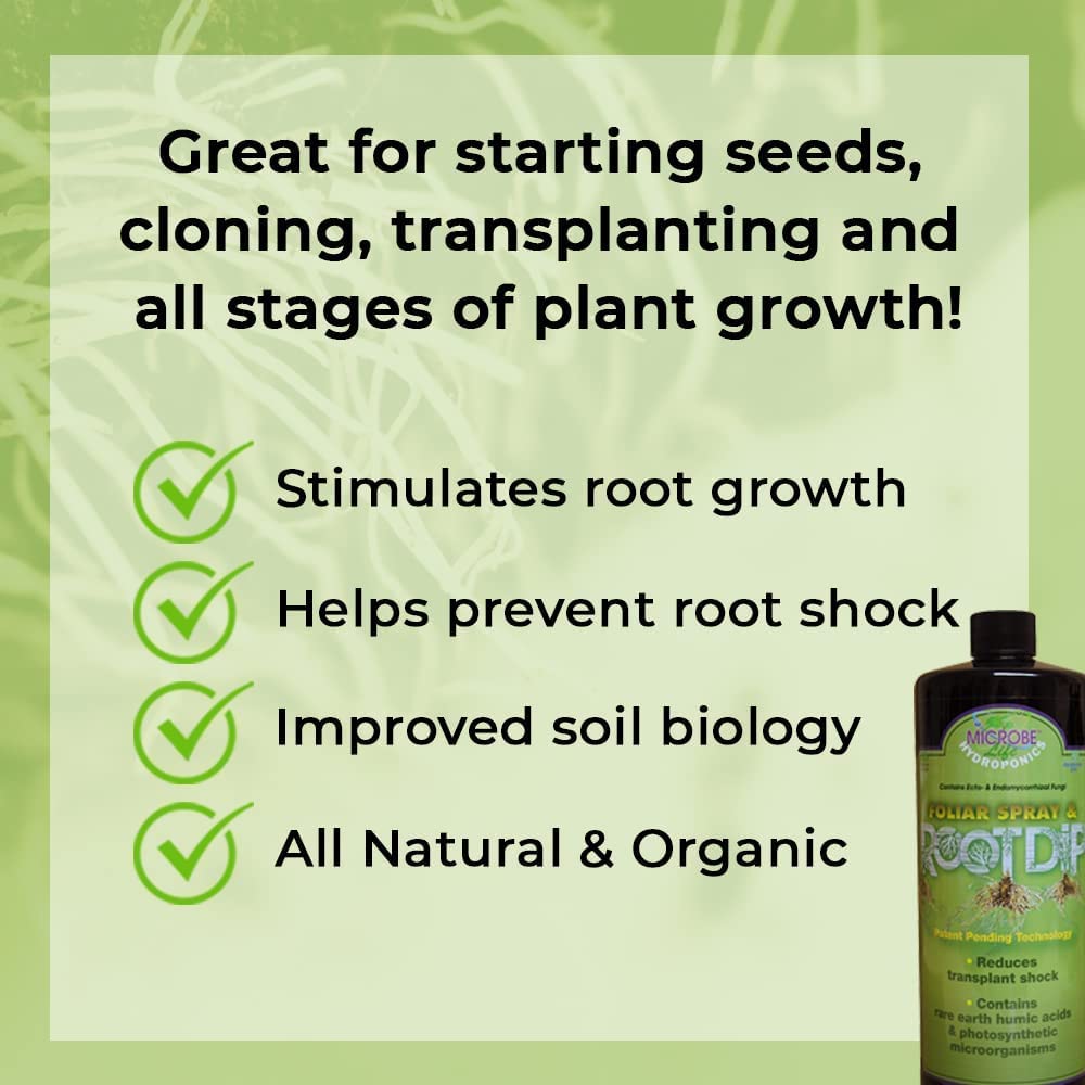 Microbe Life Hydroponics Premium Foliar Spray & Root Dip for Fruits & Vegetables, Use with Any Feeding Systems Including Hydroponics or Soil, for Sale in California and Missisippi, 2.5 Gallons