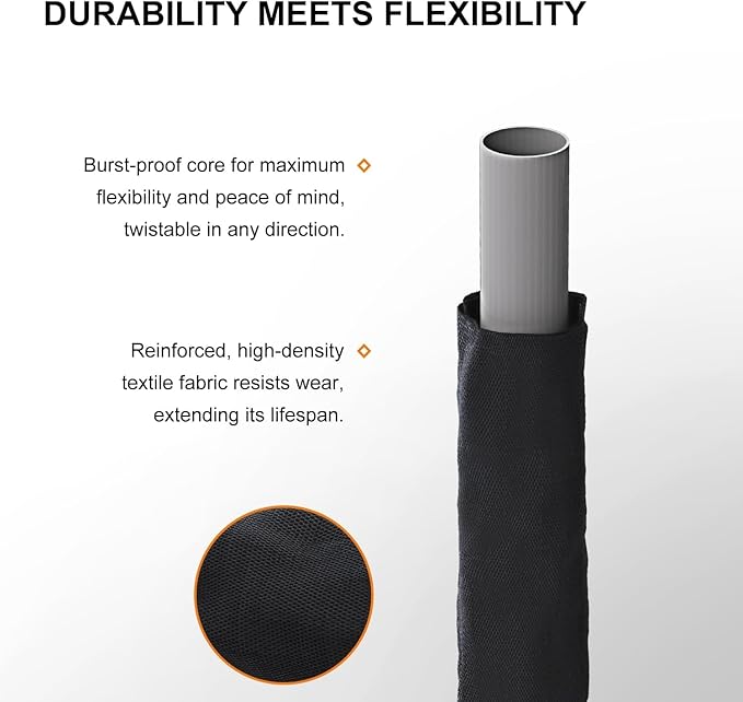 Garden Hose, Lightweight, Ultra Flexible, Durable, Kink-Free Garden Hose, RV, Marine and Camper Hose (100 FT)