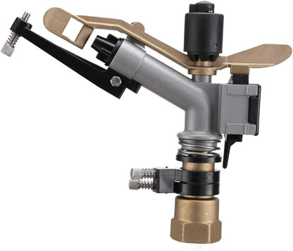 1" Agriculture IrrigationSprinkler Gun Sprinkler Large-Area Irrigation Spray Gun Garden Farm Watering Sprinkler 360° Adjustable Watering for Farms, Orchards, Tea Gardens, Forestry,Pack of 2