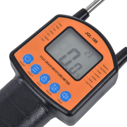 Hay Tester Probe, Portable Hay Checker Hay Calibration Meter with LCD Display Grain Water Content Analyzer Tools Humidity Tester, for Wheat Corn Peanut Soybean