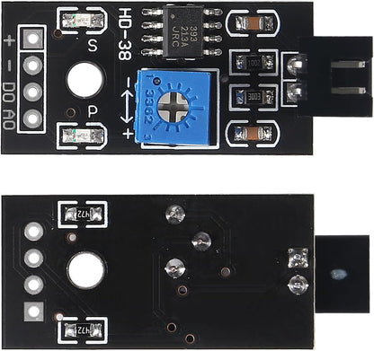 5 Sets Soil Moisture Sensor, Resistive Soil Moisture Meter, Soil Hygrometer Sensor Test Kit with Corrosion Resistant Probe Digital Analog Signal Output for Garden Automatic Watering System