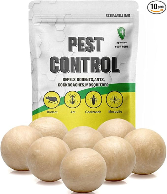 Pest Control, Mice Repellent Indoor, Rat Repellent, Mouse Repellent Outdoor, Long-Lasting Rodent Repellent Indoor, Repel Mice, Mouse, Rats, Ants, Roaches, Spiders, Moths & Other Pests-10P