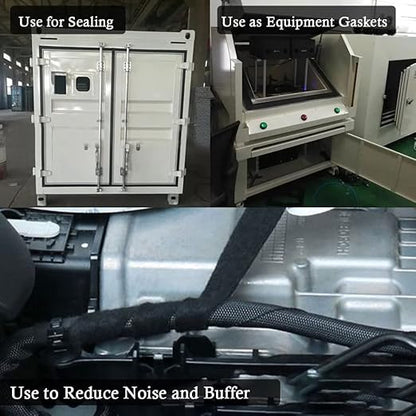 Neoprene Rubber Strips Self Adhesive Solid Rubber Sheets, Rolls & Strips for DIY Gaskets Crafts Pads Seals Warehouse Flooring Neoprene Sheet with Adhesive Backing (3" Wide x 1/8" Thick x 20' Long)