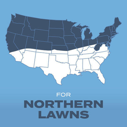 Scotts Turf Builder Grass Seed Kentucky Bluegrass Mix with Fertilizer and Soil Improver, Grows Dense, Green Turf, 5.6 lbs.