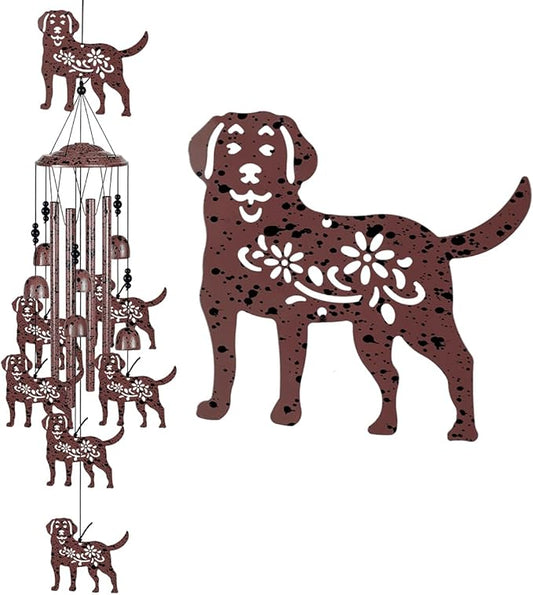 Outdoor Dog Wind Chimes Decoration, Memorial Wind Bells, Mobile Chimes, Blessing Wind Chime, Romantic Wind Catcher, Puppy Decor, 7 Dogs Wind Chimes Gifts for Mom, Home, Balcony, Tree, Festival, Garden
