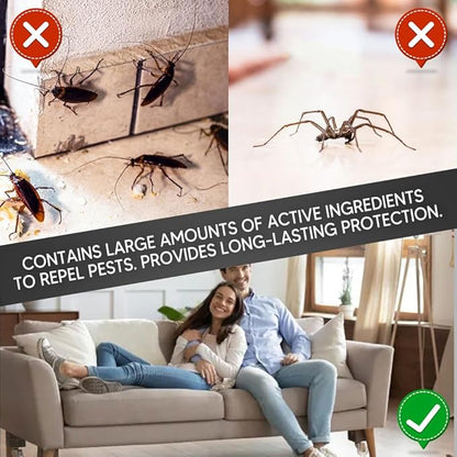 Pest Repellent, Rodent Repellent for Car Engines, Mouse Repellent, Keep Rodent, Roach, Mouse, Moth and Spider Away from House, Safe Around Kids, Pets & Plants, 120 sq ft Coverage - 2P