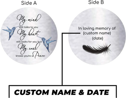 Personalized 36" Bereavement Wind Chimes for Outside, Memorial Gift in Remembrance of a Loved One, Sympathy Gift for Loss of Mother Father Husband, Garden Patio Decor