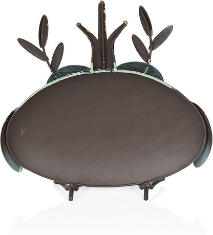 Alpine Corporation MCC808HH Metal Owl Queen, Whimsical Animal Outdoor Décor for Patio, Lawn & Garden, 8"H, Multicolor