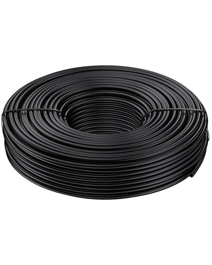 Pawfly 100 ft. 1/4 Drip Irrigation Tubing, Blank Distribution Tubing for Drip Irrigation System, 1/4" Black Polyethylene Drip Line, Drip Irrigation Part Drip Irrigation Hose Roll for Garden Watering