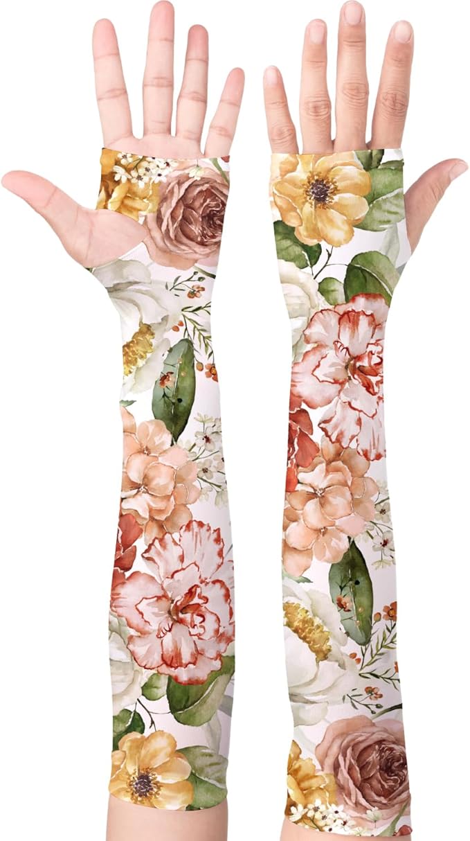 Gardening Sleeves Farm Sun Protection Arm Cooling Sleeves Thorn Proof Garden for Women Men with Thumb Hole