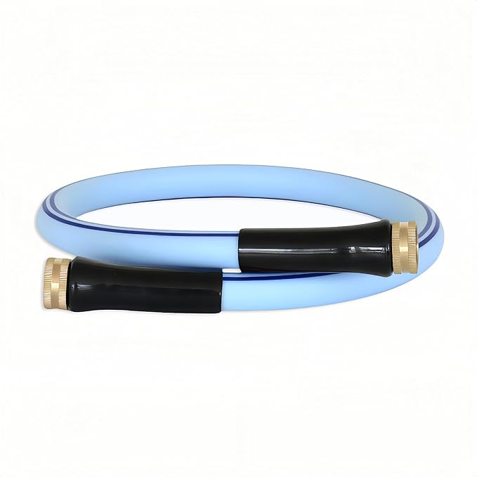Atlantic Female to Female Heavy Duty Garden Hose 4 ft x 5/8 Inch Blue Color, Short Connection Leader Hose (4 Feet)