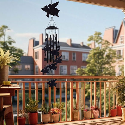 Flying Pigs Wind Chimes Outdoor, Memorial Wind Chimes, Mobile Music Wind Catcher, Fly Pig Wind Chime for Home, Tree, Yard, Patio, Garden Decoration, Festival Gifts for Mom, Xmas Gifts for Pig Lovers