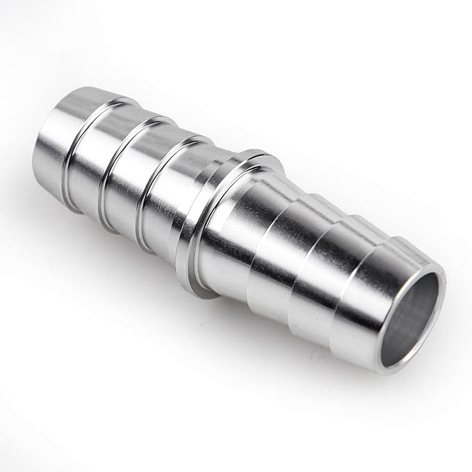 5/8" Hose Barb Splice Coupler Repair Fitting Aluminum Adapter 2Pcs