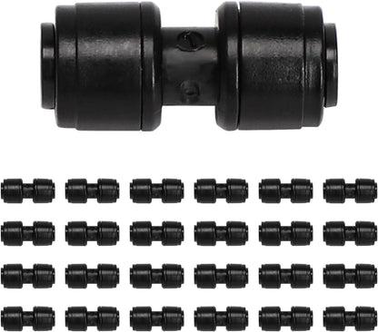 MIXC 20 Pack 1/4" Drip Irrigation Coupling Connectors, Quick Connect Drip Line Connectors for 1/4 Inch Irrigation Tubing, Leak Free Irrigation Tubing Connectors for Garden Sprinkler System.