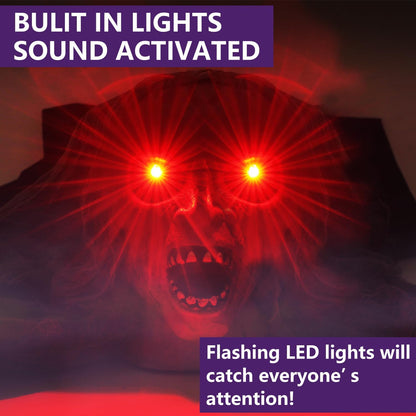 Halloween Light-Up Animated Zombie Groundbreaker with Creepy Sound for Halloween Outdoor,Lawn,Yard,Garden,Patio Decorations