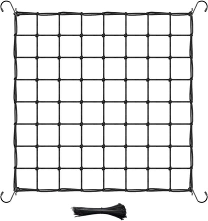 Elastic Netting with Hooks, Heavy-Duty Trellis Support for Indoor Plants, Gardening