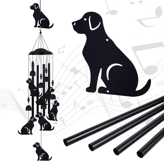 Dogs Wind Chimes Outdoor, Memorial Wind Chimes, Mobile Bells, Music Wind Catcher, Puppy Wind Chime for Home, Tree, Yard, Patio, Garden Decoration, Festival Gifts for Mom, Xmas Gifts for Dog Lovers