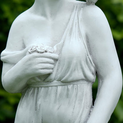 Outdoor Nymph Statues, 32Inch Garden Goddess Sculptures, Greek Mythology Roman Decor, Large Statues for Patio Yard Lawn Porch, Grey (Nymph-Grey)