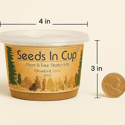 Seeds In A Cup® Plant Grow Kit – 60+ Varieties of Vegetables, Herbs & Flowers | Indoor & Outdoor Seed Starter for Kids & Adults | Grow Your Own Garden | Gardening Gift (Peppercorn)