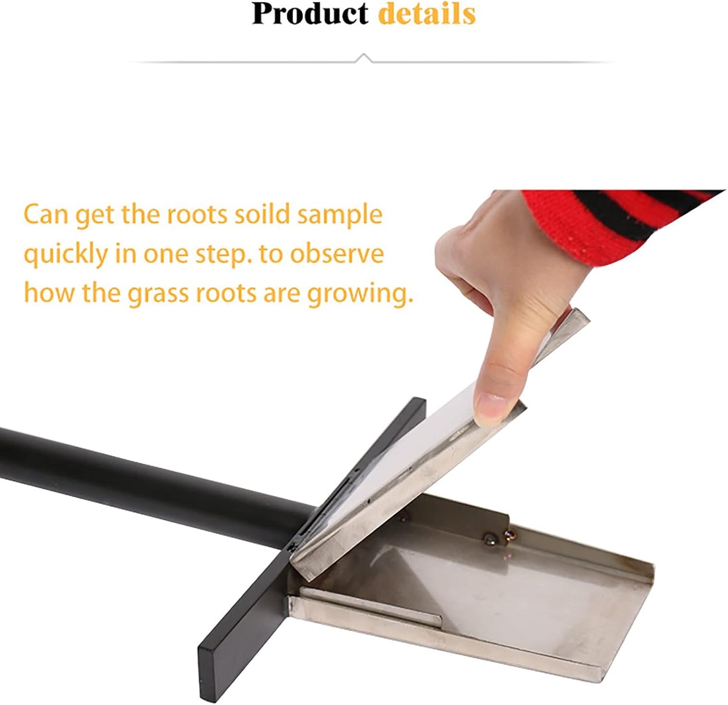 Stainless Steel Soil Probe - Professional Core Sampler for Gardens, Lawns, Farms, and Golf Courses - Durable Soil Sampling Tool