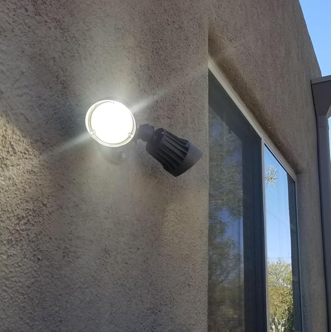 RuggedGrade 20W Turin II Series LED Adjustable Flood Light - 1,750 Lumens - 5000K Bright White - Square Heads - White Housing - Outdoor LED Light - DLC 5.1 Premium