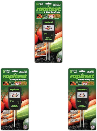 Luster Leaf 1880 Rapitest Electronic 4-Way Analyzer (Pack of 3)