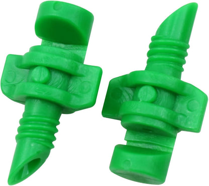 180 Degree Atomizer Nozzle Garden Lawn Sprinkler Micro Sprinkler for Plant Irrigation Systems (180° Green) 100pcs