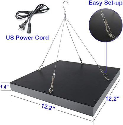 LED Grow Light 75W UV IR Growing Lamp for Indoor Hydroponic Plants