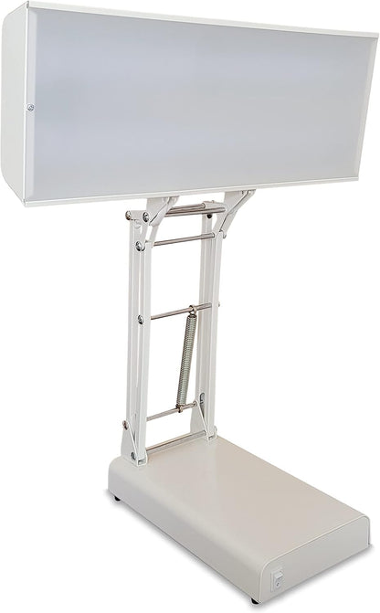 Northern Light Technologies NLT Adjustable Desk lamp - 10000 Lux Light Therapy Lamp - Full Spectrum Light Therapy Desk Light for Natural Mood and Energy Enhancement, Sunlight Desk Lamp, Beige