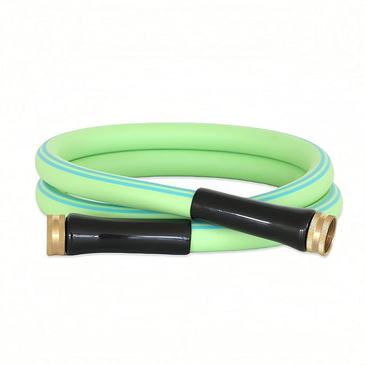 Atlantic Female to Female Heavy Duty Garden hose 6 ft x 5/8 Inch Green Color Short Leader Water Hose.
