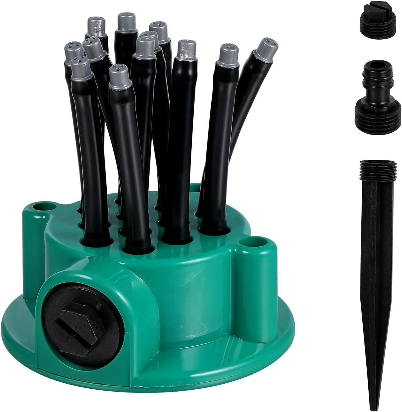 360 Degree Adjustable Garden Sprinkler Lawn Sprinklers for Yard Water Sprinkler for Lawn Flexible Angle Control Ideal for and Vegetable Garden Efficient Irrigation System (1)