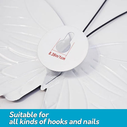 EOORAU Metal Butterfly Wall Outdoor Decor - 5 Pack Metal Butterflies Wall Art Sculpture Hanging Decor for Home Yard Patio Garden Decorations