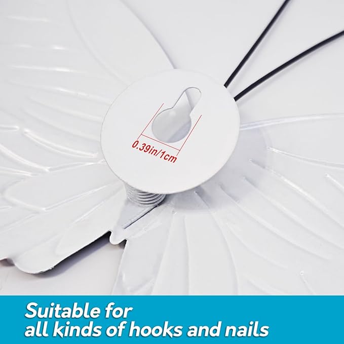 EOORAU Metal Butterfly Wall Art Outdoor Decor - 5 Pack Metal Butterflies Wall Sculpture Hanging Decor for Home Yard Patio Garden Decoration, Gifts for Mom Friends